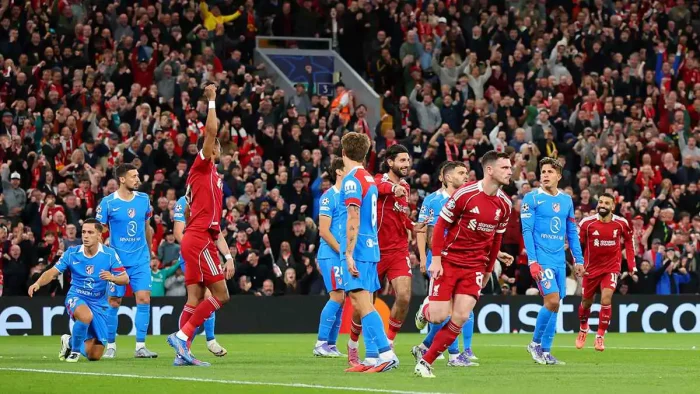 ليفربول يفوز علي أتلتيكو مدريد 3-2 في دوري أبطال أوروبا